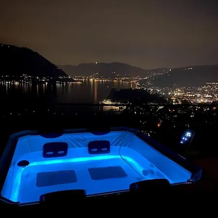 Elegante Casale Con Vista Lago Vicino A Черноббио